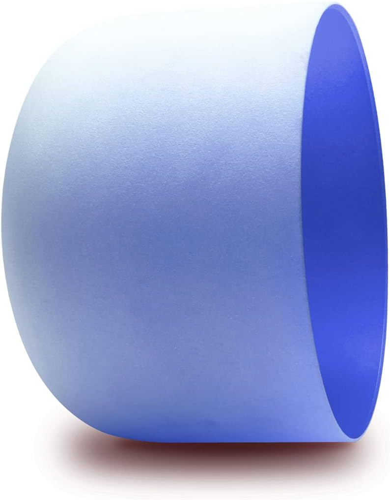 FMTY 10inch Crystal Singing Bowl Indigo A Note 3rd Eye charka with soft carrying case and Singing Mindfulness, Yoga, Spiritual and Body Healing and Energy Cleansing