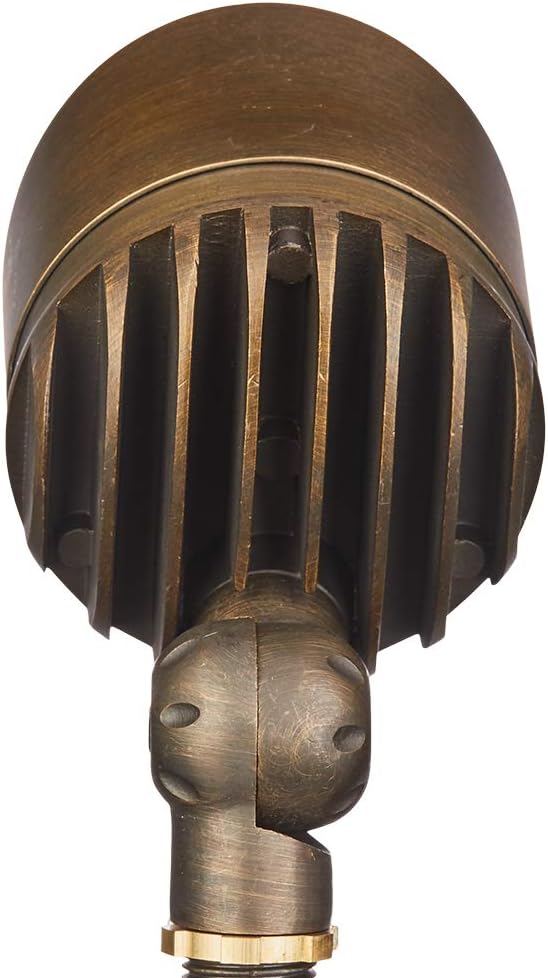 VOLT G4 Infiniti 12V Cast Brass (Bronze) LED Outdoor Spotlight 500 Lumens 2700K Warm White for Low Voltage Landscape Lighting