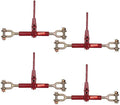 Mytee Products 4 Pack 5/16' - 1/4' Jaw Jaw Chain Load Binder 6' Barrel, 3,500 lbs WLL Ratcheting Tie Down Chain Binder for Transportation, Construction, and Heavy Duty Applications