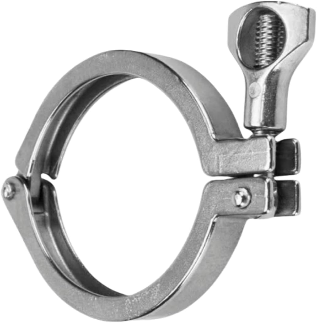 1PCS 10' Single Pin Heavy Duty Tri Clamp Stainless Steel 304 sanitary tube fittings with Wing Nut for Ferrule TC Clamps(10IN)