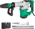Hoteche 1500W SDS Max Electric Demolition Jack Hammer for Concrete Drilling with Drill Bit, Chisel and Carrying Case