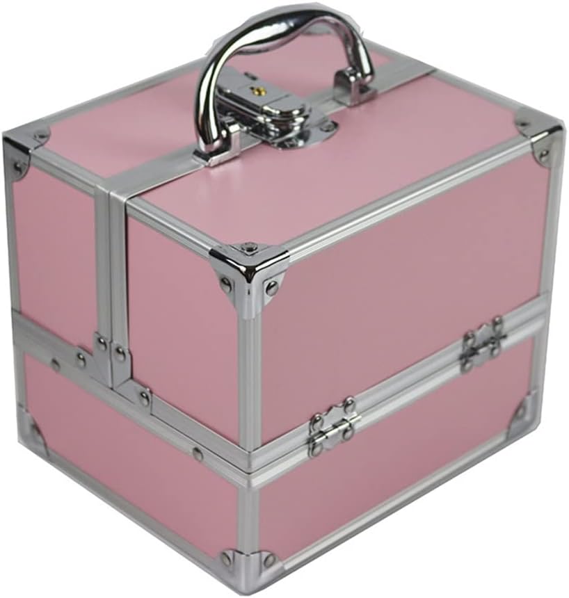 Large Capacity Suitcase Ladies Travel Cosmetic Bag Nail Beauty Box Makeup Tool Storage