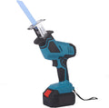Cordless Reciprocating Saw - Portable Power Hand Saw, Quick Tool-Free Blade Change, With 1/2 Batteries And 2 Blade For Metal, Wood, Pvc Pipe Cutting (2 batteries)