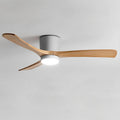 56in Quiet Ceiling Fans with Lights Modern Remote Ceiling Fan Light 6 Gear Wind Speed Ceiling Fans Grey 28W LED Ceiling Lights Wooden Blades for Living Room Dining Room Bedroom