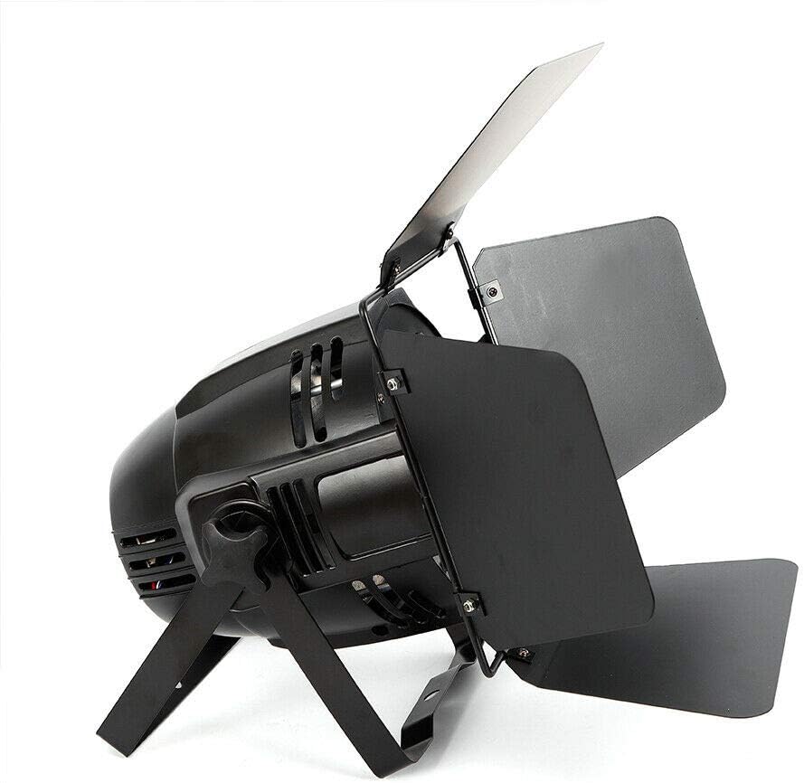 200W COB 2-in-1 LED Stage Light Blinder DMX-512 DJ Spotlight with Barn Doors - Warm & Cold White Light for Stage, Party, Wedding, Church, Theater, Photo Studio