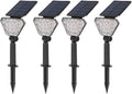 Solar Lawn Light, LED Outdoor IP65 Waterproof High-Brightness Tree Garden Light, Floor/Wall-Mounted Dual-Purpose Solar Spotlight 205LM (Daylight White)