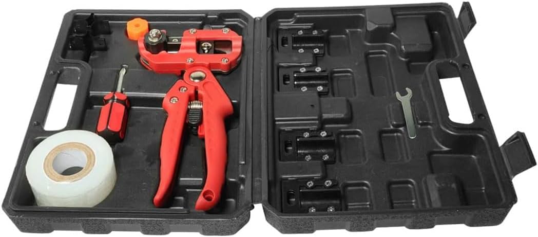 Professional Grafting Tool Kit for Gardeners, Includes Fruit Tree Pruning Shears, 8 Replaceable Blades, Grafting Tape & Scissors - Essential Gardening Supplies