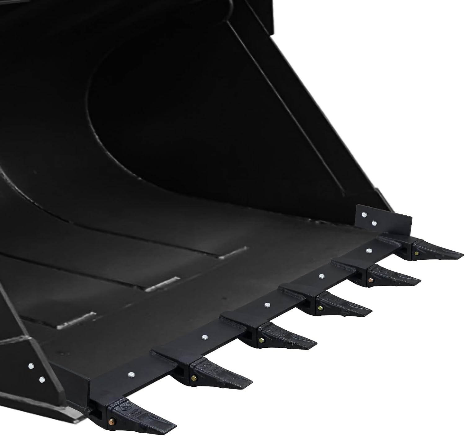 59 inch Bucket Tooth Bar for Tractor, Clamp On Debris Forks 4000lbs Capacity, Heavy Duty Bucket Tooth Kit for Loader Or Skid Steer