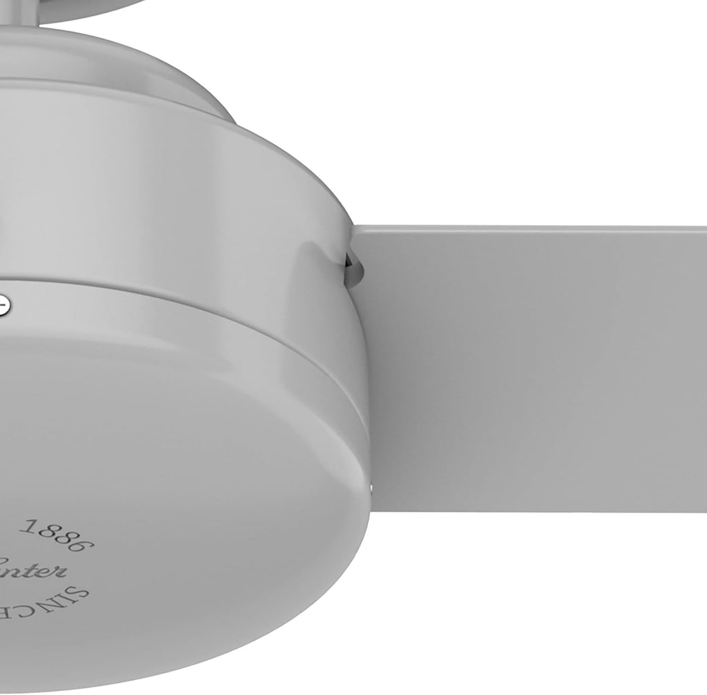 Hunter Fan 44 Inch Grey Indoor Ceiling Fan With No Light and 3 Blades for Kids Room, Bedroom, Living Room, Office, Basement, Kitchen, Dining Room (Renewed)