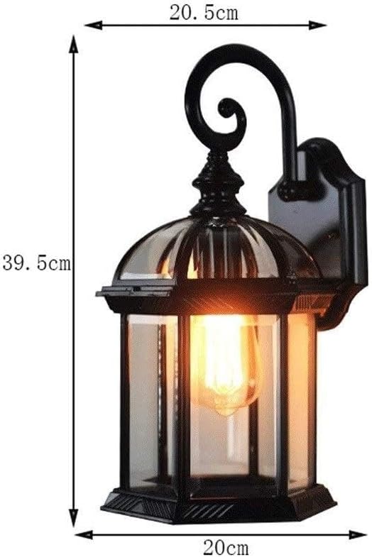Black Porch Lights, LED Solar Lawn Light Garden Decoration Wall Lamp,Waterproof Outdoor Spotlight Wall Sconce,for Courtyards, Corridors, Hallways, Doorways