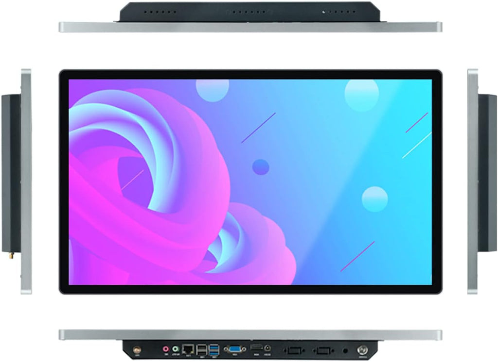 21.5 inch Touch Screen Industrial PC, i5, 4GB RAM, 128G SSD, 16:9 FHD 1080P, Windows 10, Smart Board for Classroom, Meeting & Game, USB, VGA & HD-MI Monitor
