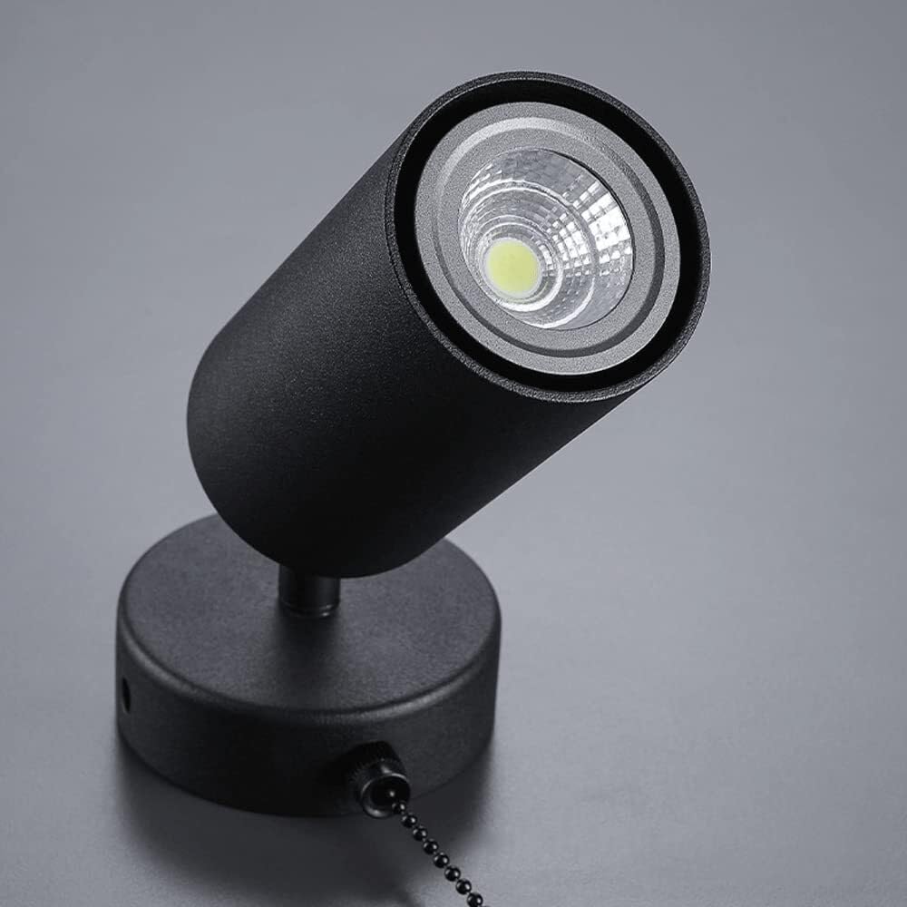 Adjustable Indoor Spotlight Wall Light - Multi-Purpose GU10 Downlight for Bedside, Headboard, Picture Lighting, Hotel, Corridor, Aisle