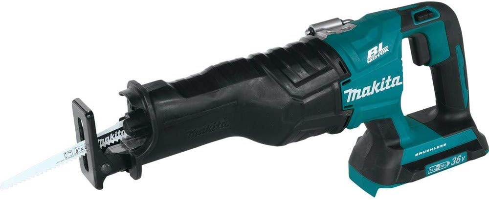 Makita XRJ06Z 18V X2 LXT Lithium-Ion (36V) Brushless Cordless Recipro Saw, Teal, 5.5 x 19 x 8 inches
