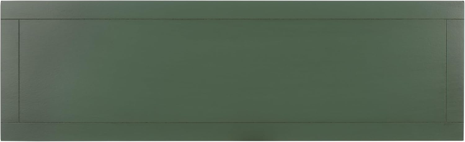 SAFAVIEH Home Collection - Christa Entryway Console Table, Dusty Green Solid Wood 3-Drawer Storage Sofa Table with Rattan Baskets (AMH5737J)