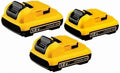 12V Replacement Lithium-Ion Battery Compatible With Dewalt DCB123 DCB125 DCB124 DCT410S1 DCB122 Cordless Power Drill Reciprocating Saw Tool Packs(3PCS 3.0Ah)