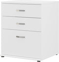 Bush Business Furniture Universal Floor Storage Cabinet with Drawers in White