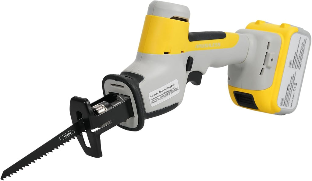 20V Brushless Cordless Reciprocating Saw Powerful Motor Long Lasting Batteries Ideal for Wood Metal PVC Cutting LED Working Light