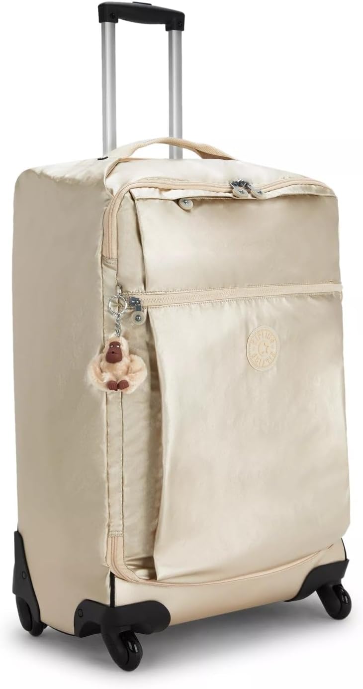 Kipling Women's Darcey Medium 26-Inch Softside Checked Rolling Luggage, 360 Degree Spinning Wheels