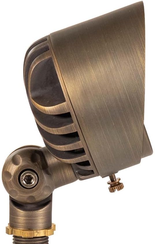 VOLT 12V Color Changing RGBW Integrated LED Brass Spotlight (Bronze) with Remote Control for Low Voltage Landscape Lighting of Yard, Lawn, Garden, Patio, Trees & House