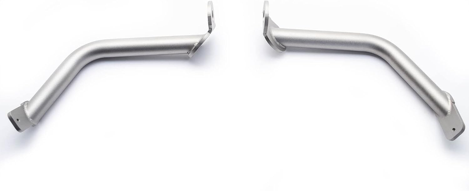 AltRider Reinforcement Crash Bars Compatible with BMW R 1250 GS/GSA - Heavy Duty Stainless Steel 1 Inch Tubing - CNC Machined Through Bolt - Industrial Clamp Mount - Electro-Polish Finish Silver