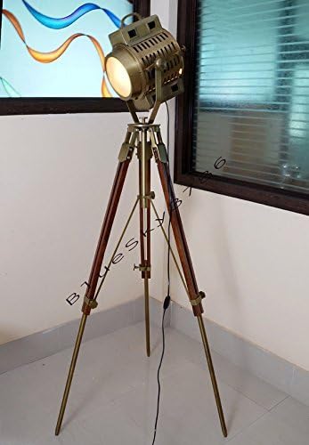 THOR INSTRUMENTS Vintage Industrial Floor Lamp Theater Stage Nautical Spotlight Task Lamp Rustic Vintage Home Decor Gifts
