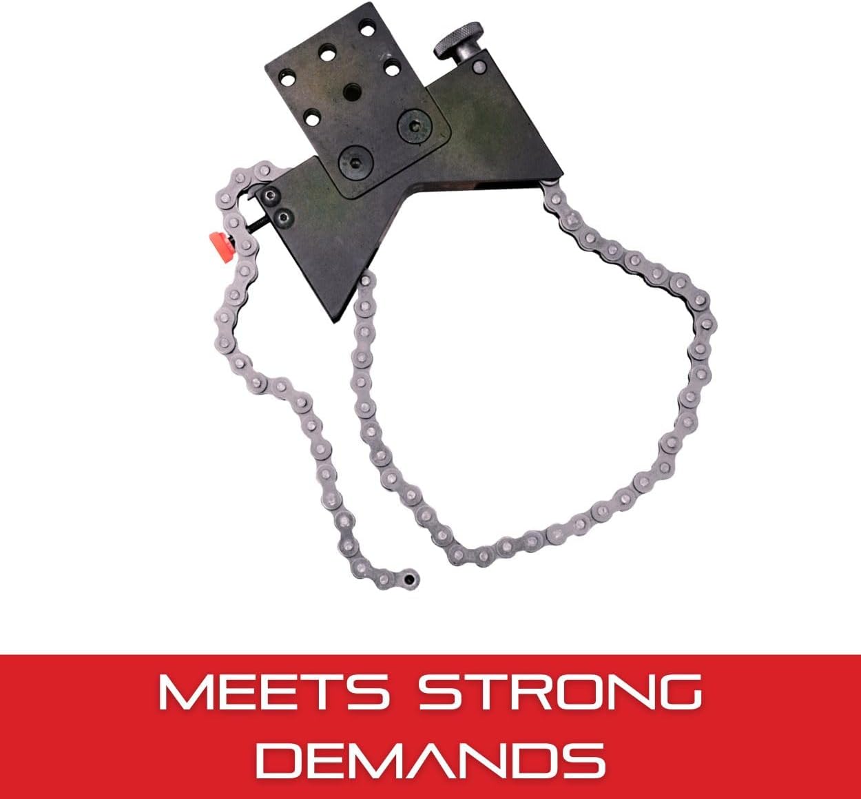 Starrett Shaft Alignment Clamp Only with Black Anodized Aluminum - Heavy-Duty Roller Chain, Fits up to a 7-1/2' Diameter Shaft - 668