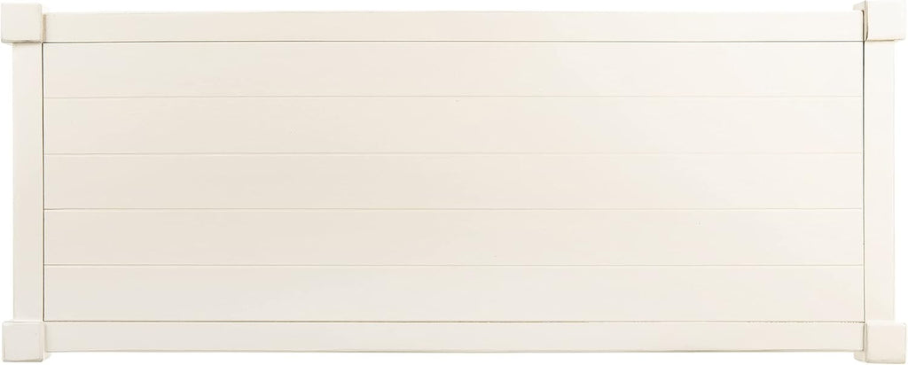 SAFAVIEH Home Collection Rafiki Distressed White 3-Shelf Console Table CNS5715A