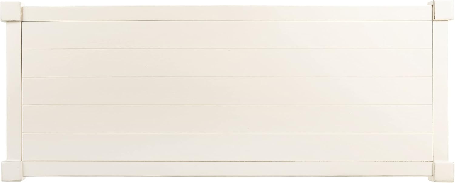 SAFAVIEH Home Collection Rafiki Distressed White 3-Shelf Console Table CNS5715A