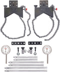 Starrett Shaft Alignment Chain Clamp Set with Case - 196B5 Indicator, PT18724 Snug, Extension Plate, Posts (5', 7-7/16', 9') - S668CZ