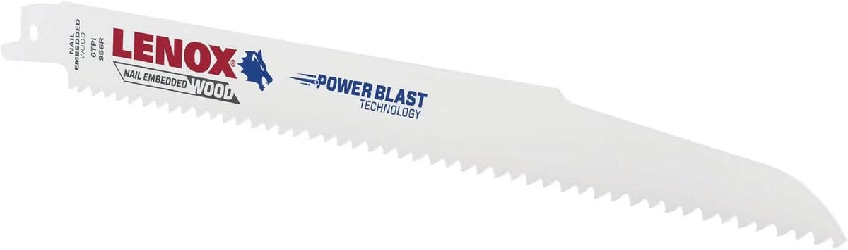 Lenox 22752OSB956R Reciprocating Saw Blade, 6 TPI, 9-in. - Quantity 5050