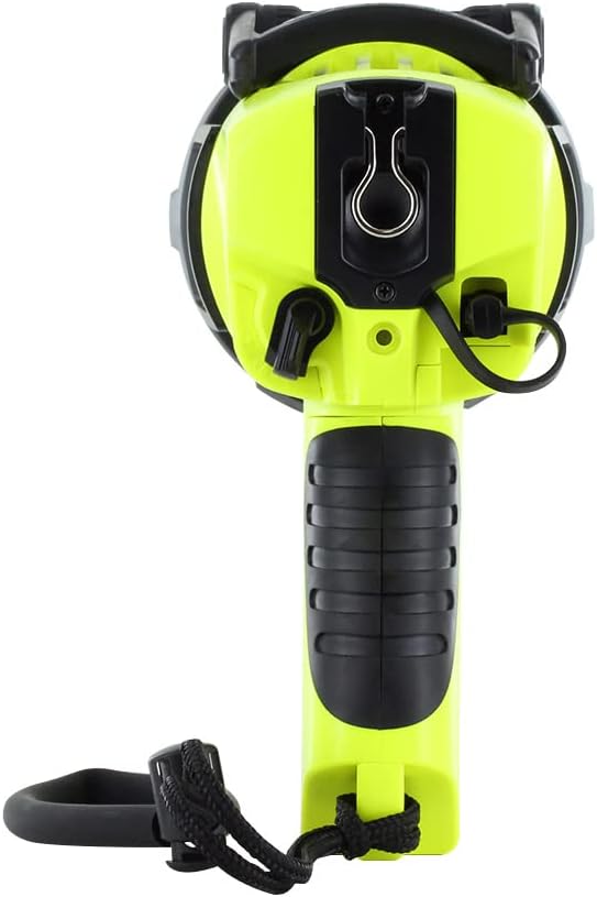 STREAMLIGHT Lightweight Rechargeable Long-Range 1000 Lumens Waypoint 300 Yellow Spotlight w/120V AC Charger with Waypoint Rechargeable/Super Siege 12V DC Cord