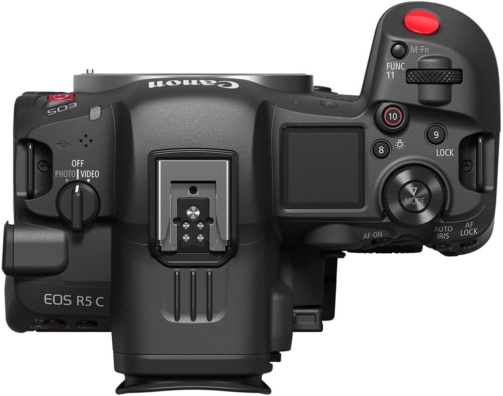 Canon EOS R5 C Mirrorless Cinema Camera 45MP Full Frame 8K RAW Video Dual Pixel AF Hybrid Photography Filmmaking Camera (5077C002) + Canon RF 70-200mm Lens + Adapter EF-EOS R + LP-E6P Battery + More