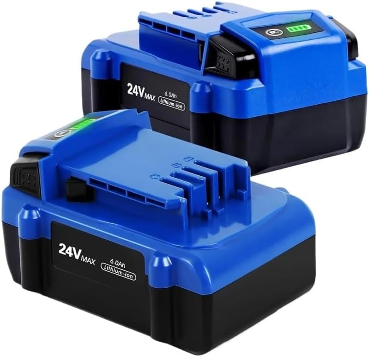 24V Replacement Lithium-Ion Max Battery Compatible With Kobalt KB624-03 KB524-03 KB424-03 KB224-03 Cordless Power Reciprocating Saw Drill Tool Packs(2pcs-6.0Ah)