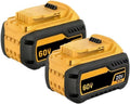 20V/60V Replacement Lithium-Ion High Battery Compatible With Dewalt DCB200 DCB204 DCB612 DCB206 Drill Cordless Power Reciprocating Saw Tool Packs(2pcs 9AH)