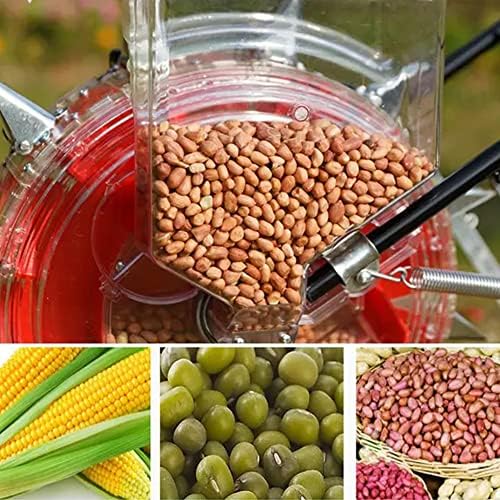 Adjustable Corn Planter Seeder - Hand-Pushed Roller for Garden - 6-Mouth Seed Dispenser for Accurate Planting & Fertilizing - Essential Gardening Tool for Efficient Seed Sowing.
