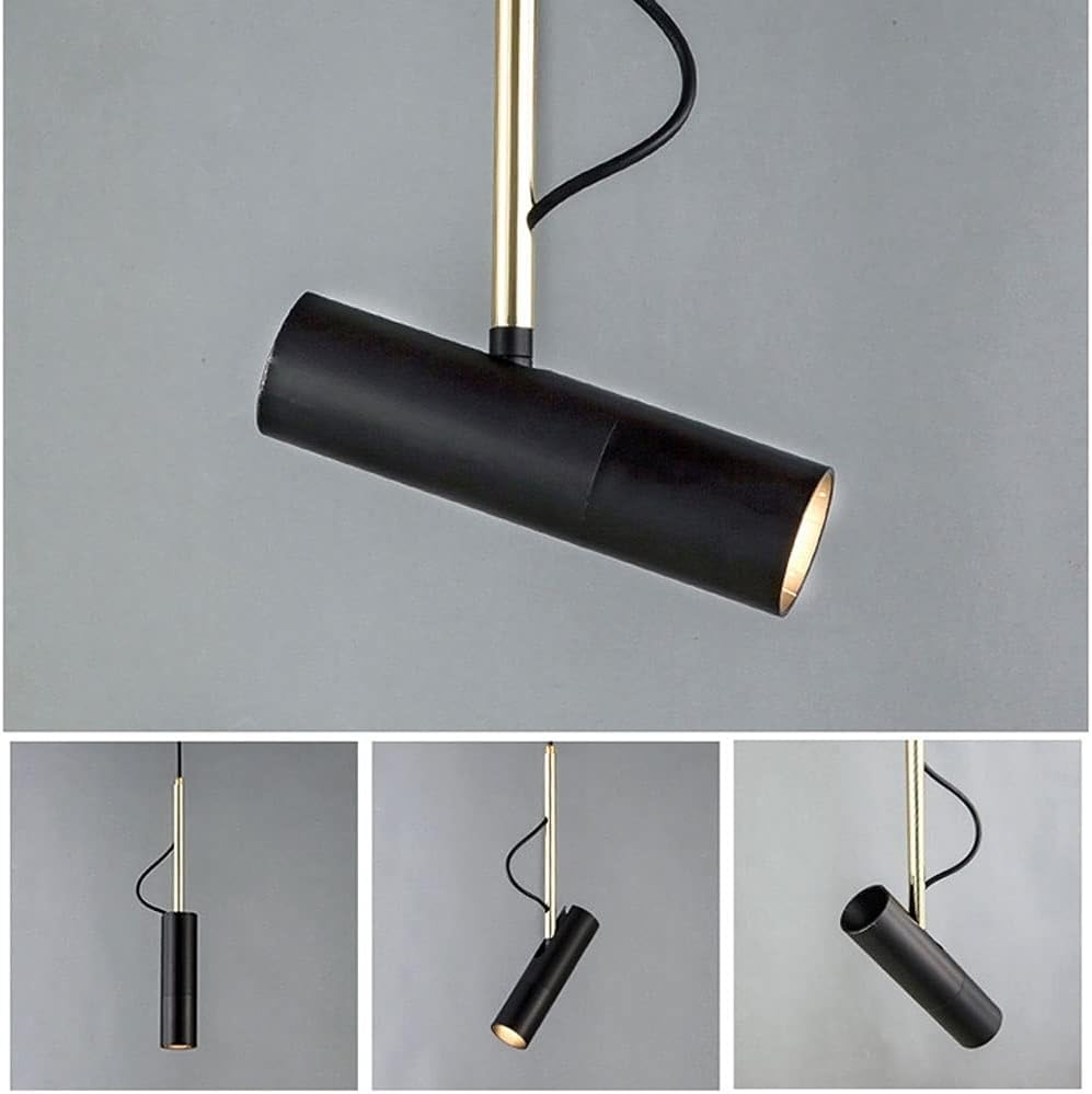 LED Pendant Spotlight Drop Ceiling Aent Spot Lighting Indoor, Modern Directional Spotlights, Adjustable Hanging Lights for Living Room Kitchen Island Bedroom T-256