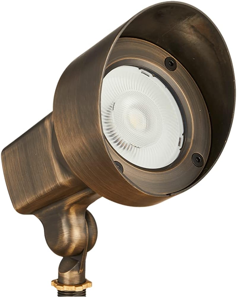 VOLT 120V 18W 4000K Integrated LED Brass Spotlight (1550 Lumens) for Landscape Lighting