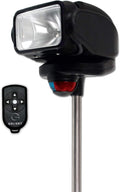Golight | Gobee Spotlight Stanchion Mount LED Halogen Light Technology With 360 Rotation/Wireless Remote Control- Black