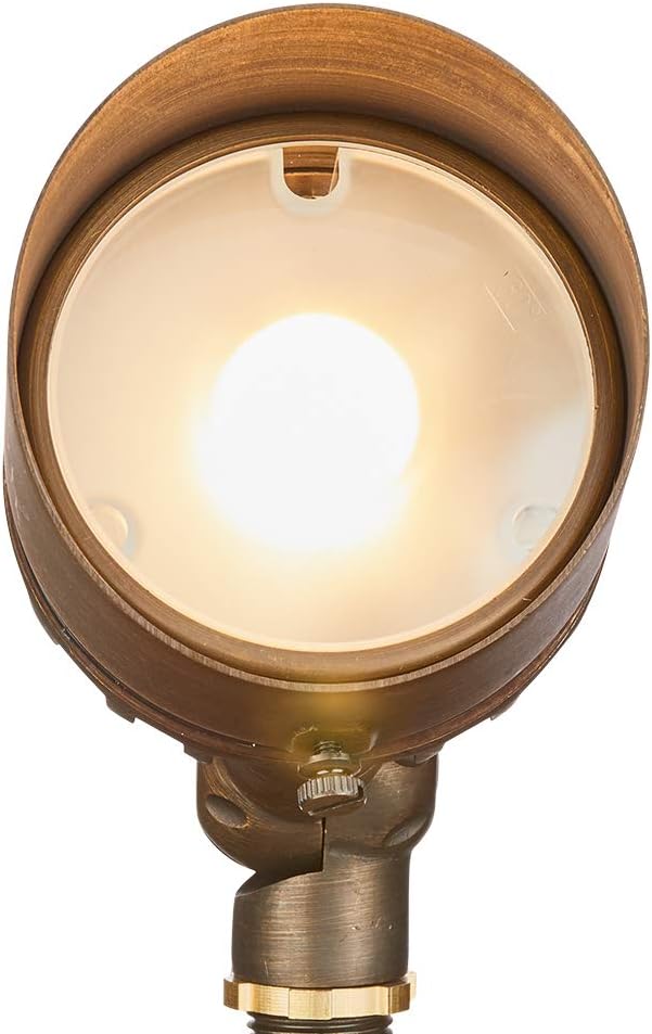 VOLT G4 Infiniti 12V Cast Brass (Bronze) LED Outdoor Spotlight 500 Lumens 2700K Warm White for Low Voltage Landscape Lighting