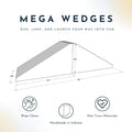 Foamnasium Mega Wedge Set, Indoor Foam Playset, 2 Piece Soft Toddler and Active Kids Play Foam Climber for Crawling, Climbing, Sliding and Jumping, Made in The US, Enhanced Slate