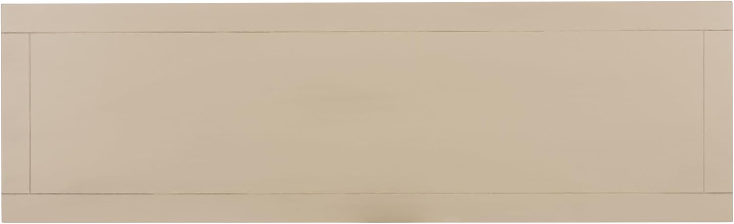 SAFAVIEH Home Collection - Christa Entryway Console Table, Sand Solid Wood 3-Drawer Storage Sofa Table with Rattan Baskets (AMH5737G)