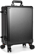 Hairdressing Makeup Case With Lamp And Ladies Barber Suitcase Wheels Trolley Tool Box