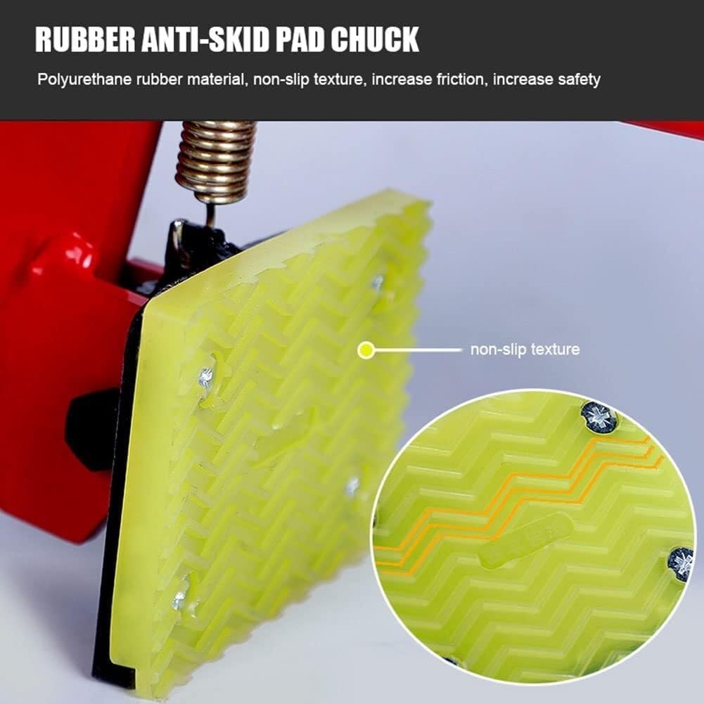 Adjustable Stone Clamps for Lifting & Transporting, 6' Vertical Plate Marble Clamp, Heavy-Duty Jaw Opening, Ideal for Roadside Stone Handling