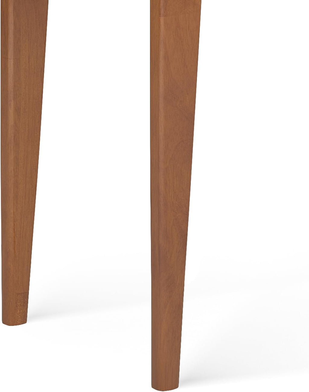 SIMPLIHOME Harper Console Table - 54 Inch Wide Solid Hardwood Sofa Table in Teak Brown, Mid-Century Modern Storage Table for Entryway or Living Room with 3 Drawers, Notched Handles, and Tapered Legs