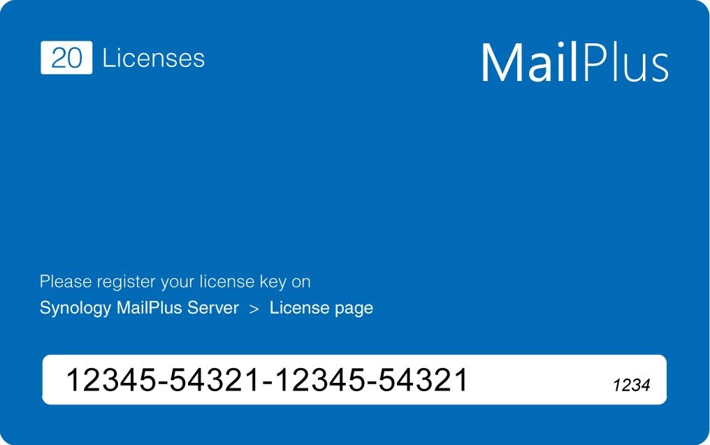 Synology Mail Server (MailPlus 20 Licenses)