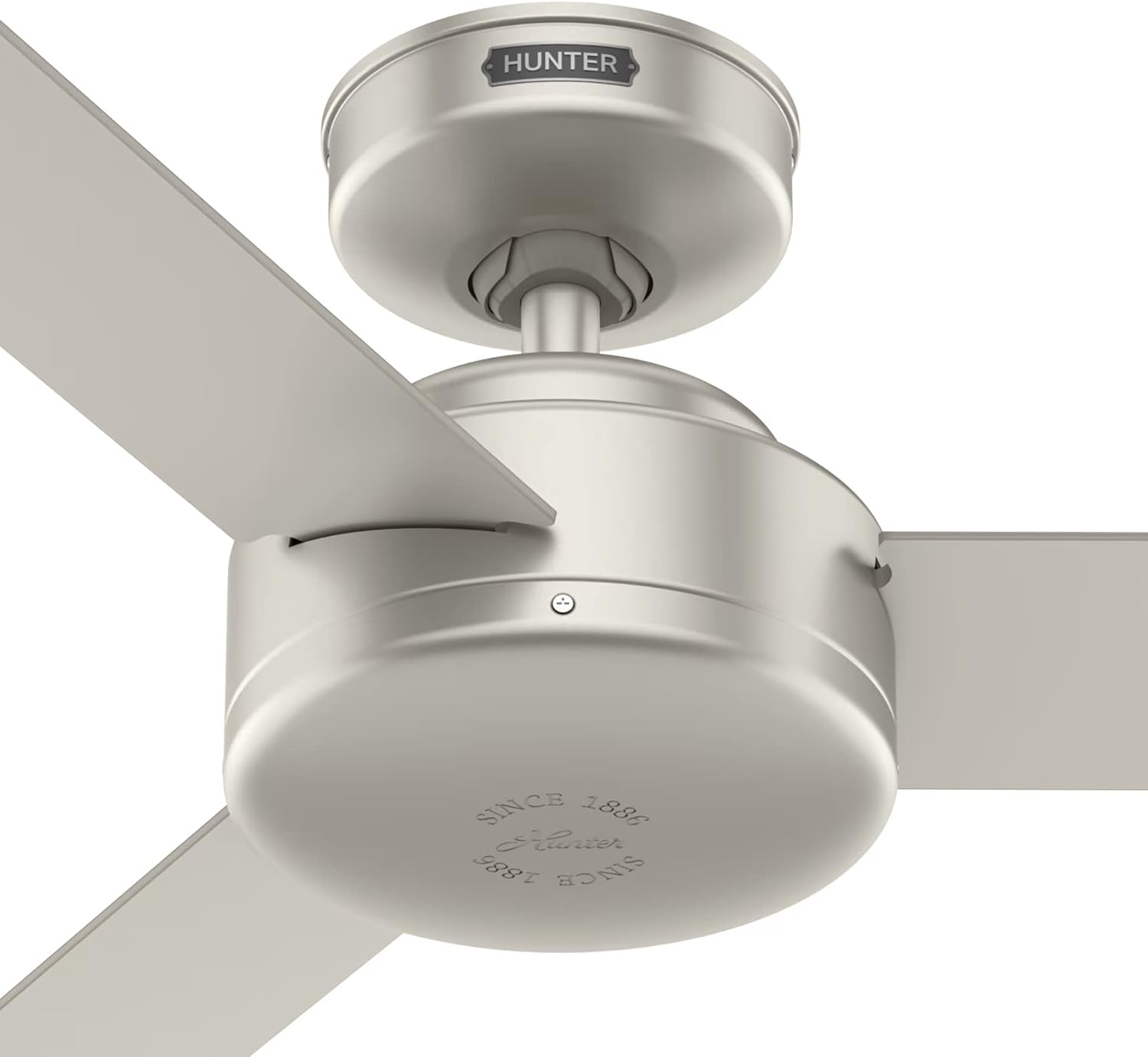 Hunter Fan 44 Inch Casual Matte Nickel Finish Indoor Ceiling Fan With 3 Blades (Renewed)