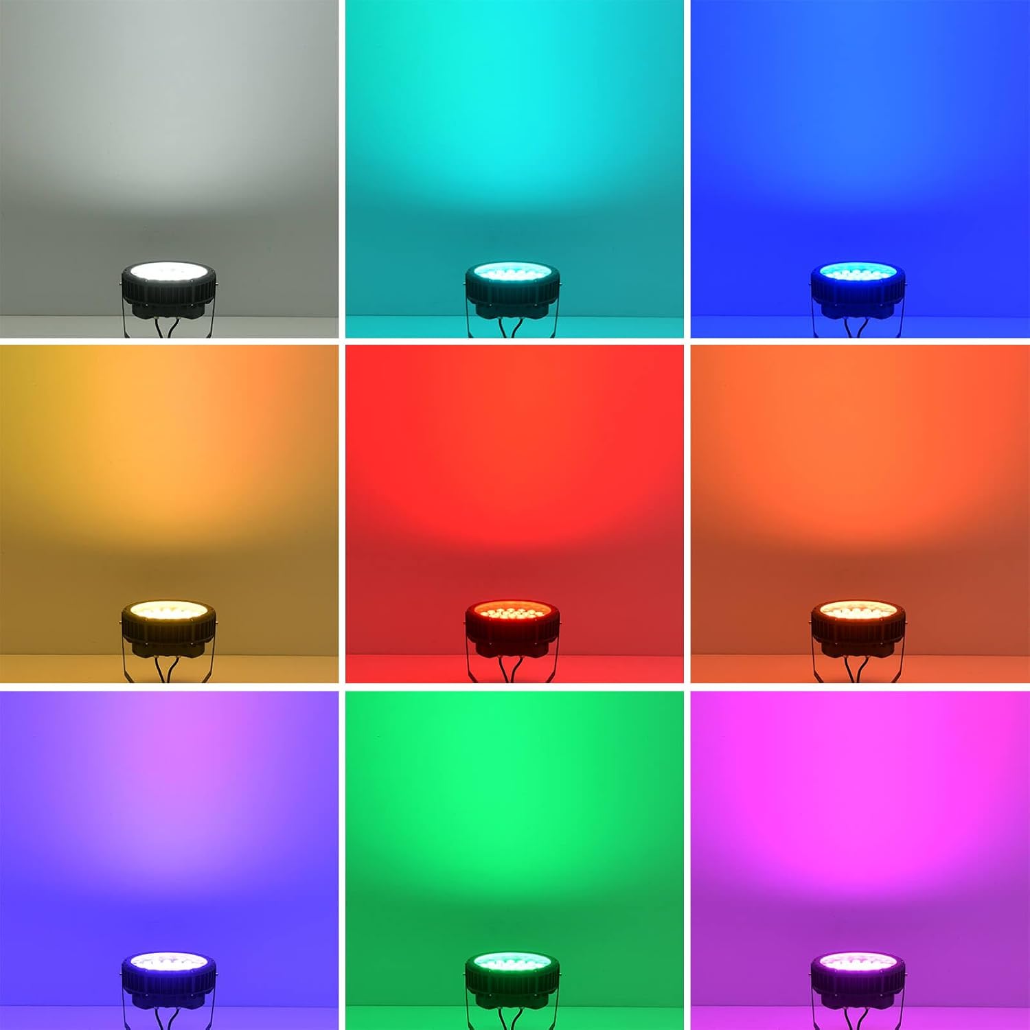 LED Wall Washer Light 144W RGBW Outdoor Spotlight, Outdoor Color Changing Stage Lights with Remote, Uplights for Weddings, Parties, Patio, Outdoor Wall,Landscape Lighting, IP65 Waterproof US 3-Plug
