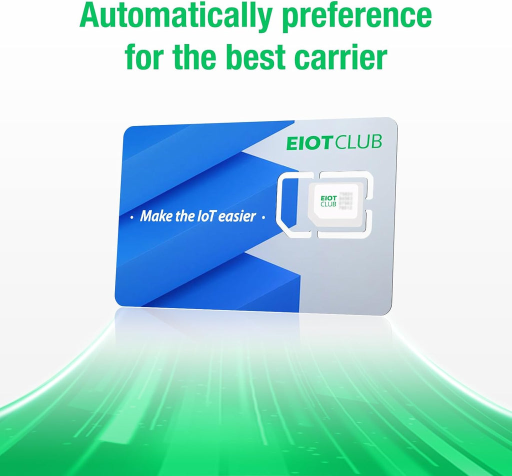 EIOTCLUB Data SIM Card Triple Play for 360 Days - No Contract, Support Unlocked Security Solar and Hunting Trail Game Cameras IoT Device(USA Coverage, Triple Cut 3-in-1)
