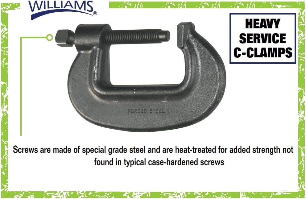 Williams CC-6LAAW 6 1/2-Inch Heavy Service C Clamp