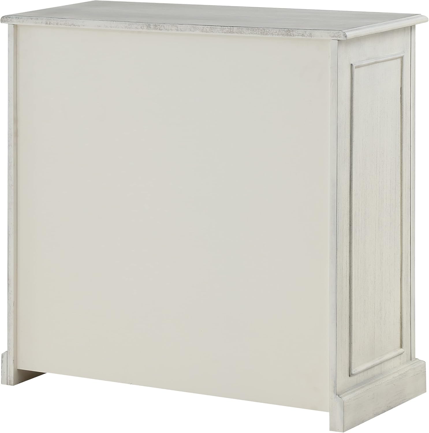 OSP Home Furnishings Country Meadows 2-Shelf Bookcase, Antique White